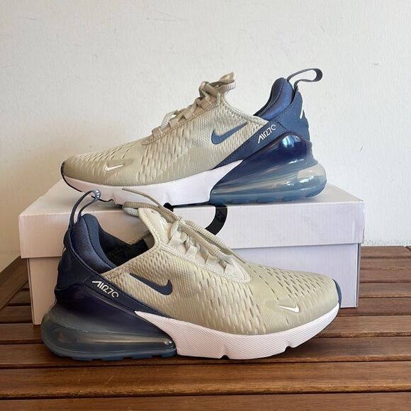 Nike Air Max 270 Light Bone/Diffused Blue USA Women 6.5/UK4/EU37.5(FQ8783-072) - Picture 1 of 13